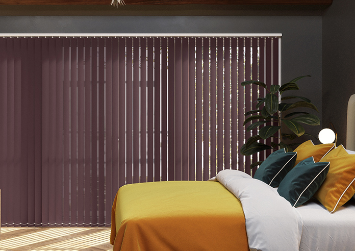 Trinity (Blackout), Plum - Vertical Blind - Image 3